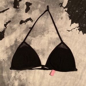 Black triangle swim suit top